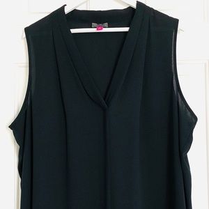 Vince Camuto black sleeveless top, size 3x